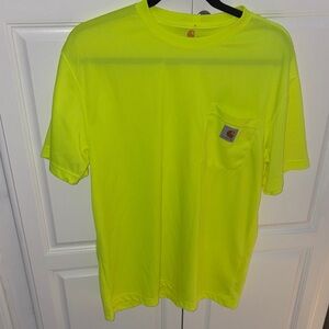 Carhartt Men’s Hi-Vis Neon Yellow Short Sleeve Pocket Tee